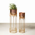 Dripping Luxury Metal Rose Gold Planters - Pair